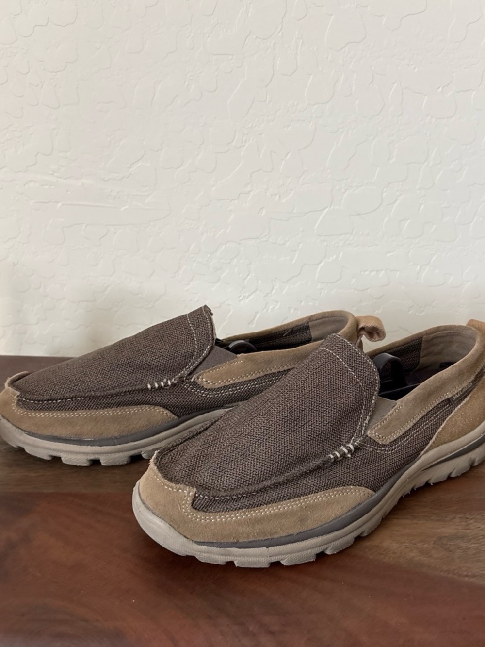 Skechers Men's 64365 Milford Brown Loafers Slip On Casual Shoes Size 10 Memory